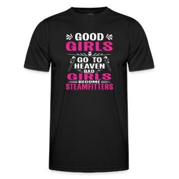 Steam Fitter Steam Technician Steamfitter Funny - Men's Functional T-Shirt - black - Front - AI Model Male 178 dark (178cm)