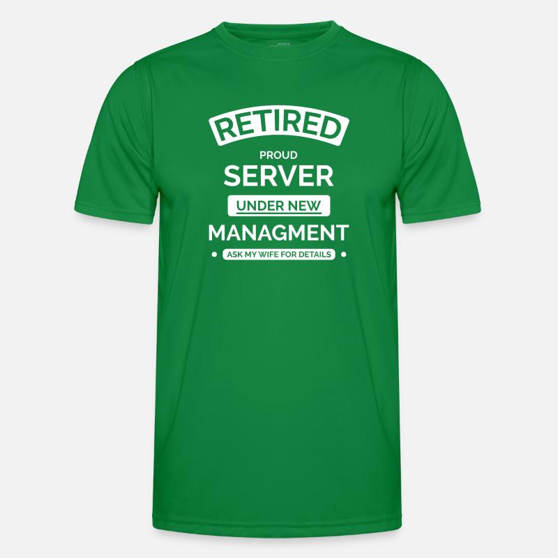 Serveur à la retraite T-shirt sport Homme