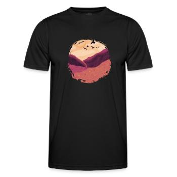 Countryside views by HOB Products - Men's Functional T-Shirt - black - Front - AI Model Male 178 dark (178cm)