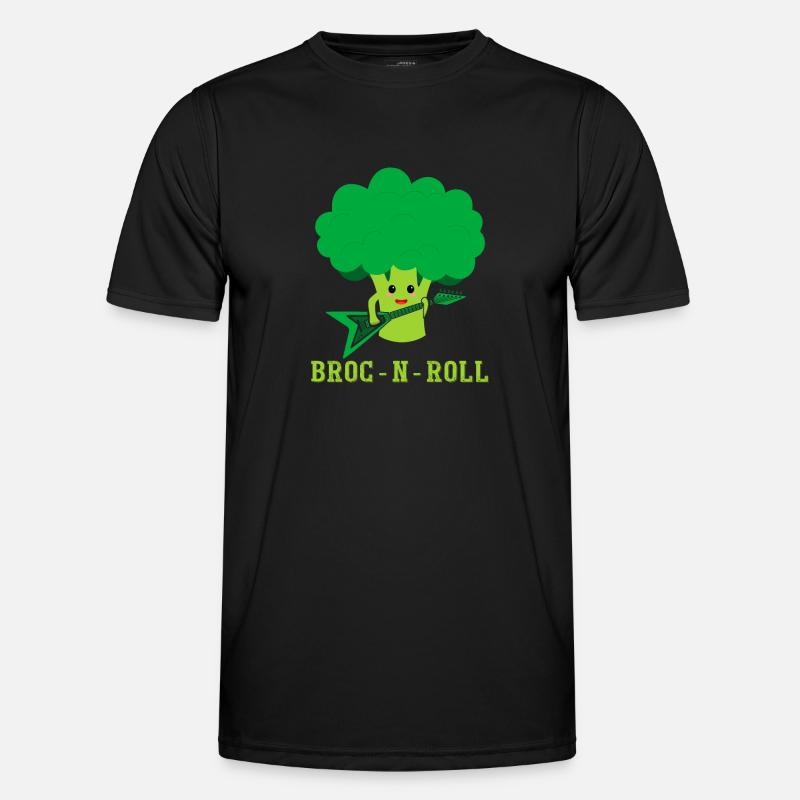 Broc n Roll Broccoli Vegetable Männer Funktions-T-Shirt