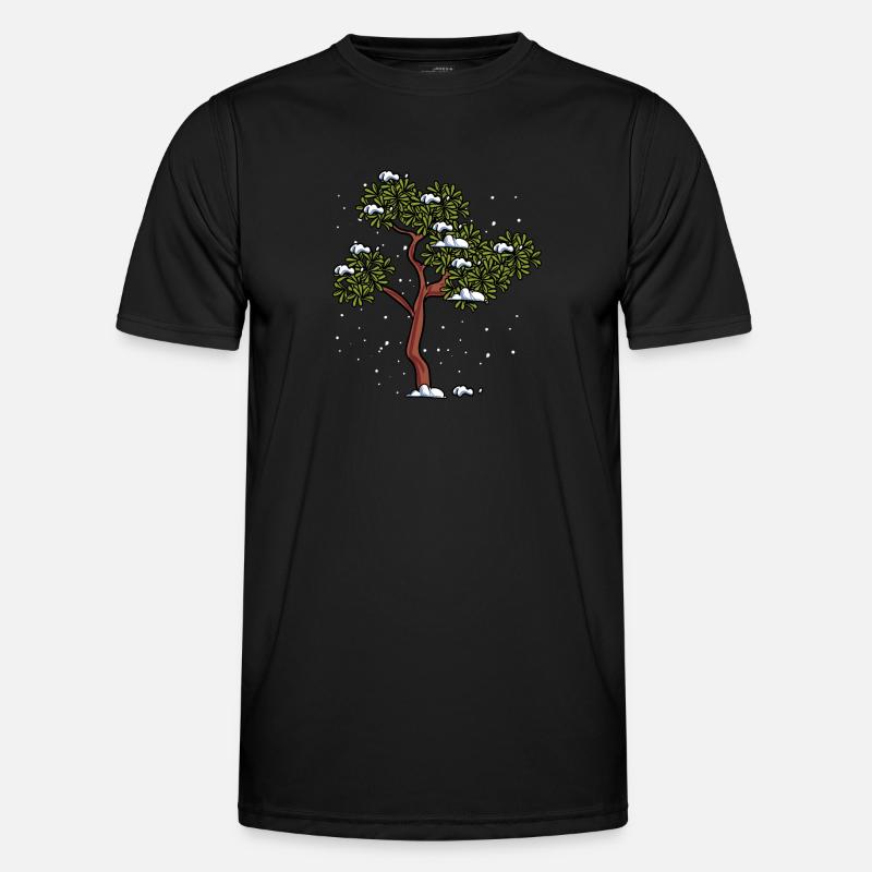 Chestnut tree tree forest - Men's Functional T-Shirt - black