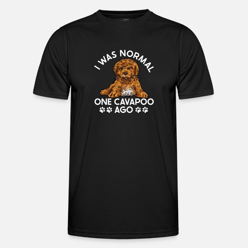 Cavapoo Cavoodle Capoodle Dog - Men's Functional T-Shirt - black