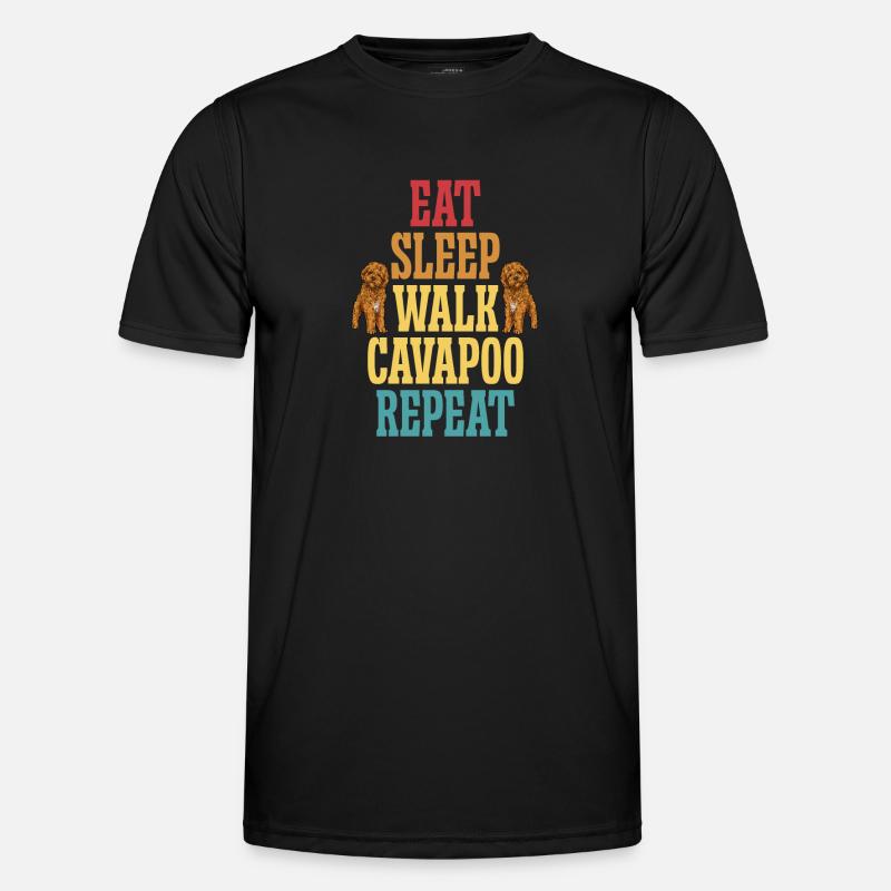 Cavapoo Cavoodle Capoodle Hund - Männer Funktions-T-Shirt - Schwarz