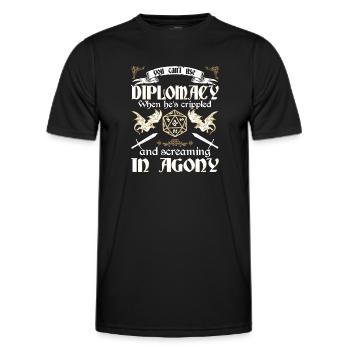 RPG RPG jeux de rôle sur table jeu de rôle de joueur - T-shirt sport Homme - noir - Devant - AI Model Male 178 dark (178cm)