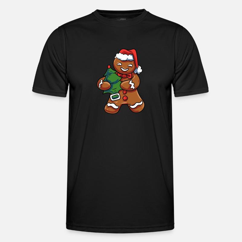 Vintage Gingerbread Men's Functional T-Shirt