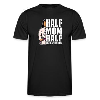 Taekwondo Taekwondo-Mama - Männer Funktions-T-Shirt - Schwarz - Vorne - AI Model Male 178 dark (178cm)