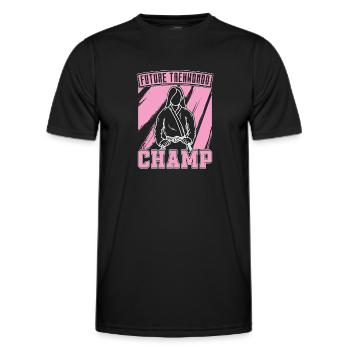 Taekwondo - Männer Funktions-T-Shirt - Schwarz - Vorne - AI Model Male 178 dark (178cm)
