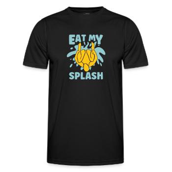 Diving Diver spraying - Men's Functional T-Shirt - black - Front - AI Model Male 178 dark (178cm)