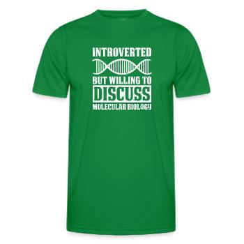 Biologiste Biologiste Biologiste moléculaire ADN - T-shirt sport Homme - vert - Devant - AI Model Male 178 dark (178cm)