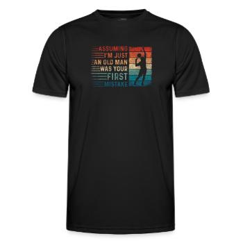 En supposant que je ne suis qu’une erreur de vieil homme Ping Pong - T-shirt sport Homme - noir - Devant - AI Model Male 178 dark (178cm)