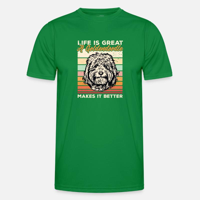 Goldendoodle Doodle Hund Männer Funktions-T-Shirt
