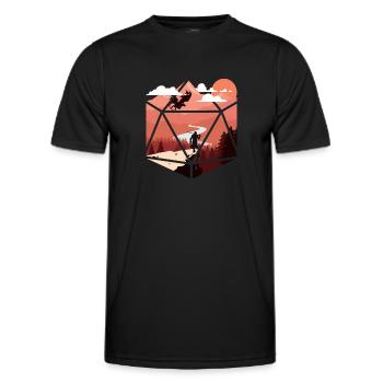 RPG RPG jeux de rôle sur table jeu de rôle de joueur - T-shirt sport Homme - noir - Devant - AI Model Male 178 dark (178cm)