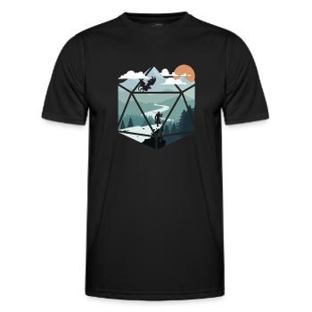 RPG RPG jeux de rôle sur table jeu de rôle de joueur - T-shirt sport Homme - noir - Devant - AI Model Male 178 dark (178cm)