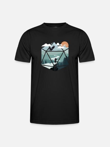 RPG rpg bordrollespil rollespil gamer rollespil - Funktionsshirt til herrer - sort