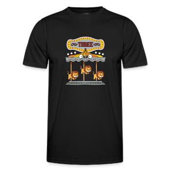 Carousel Birthday Party Lion Ce garçon - T-shirt sport Homme - noir - Devant - AI Model Male 178 dark (178cm)