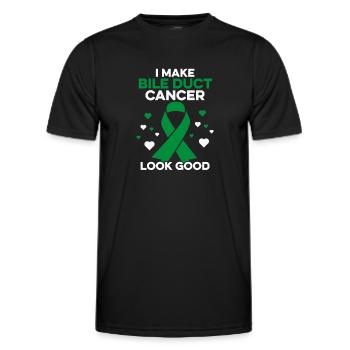 Je fais en sorte que le cancer des canaux biliaires ait une bonne apparence des canaux biliaires - T-shirt sport Homme - noir - Devant - AI Model Male 178 dark (178cm)