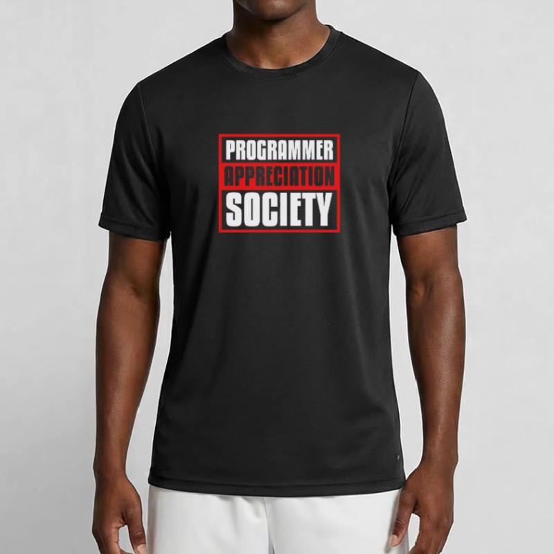 Entwickler Coder Programmierer Gesellschaft Männer Funktions-T-Shirt