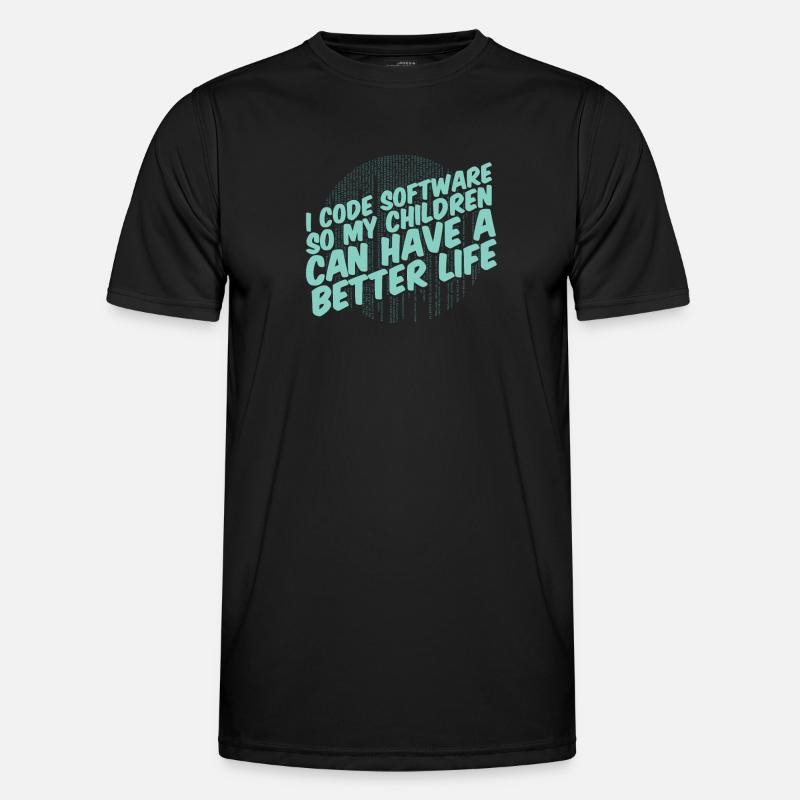 Developer Coder Programmer Parent - Men's Functional T-Shirt - black