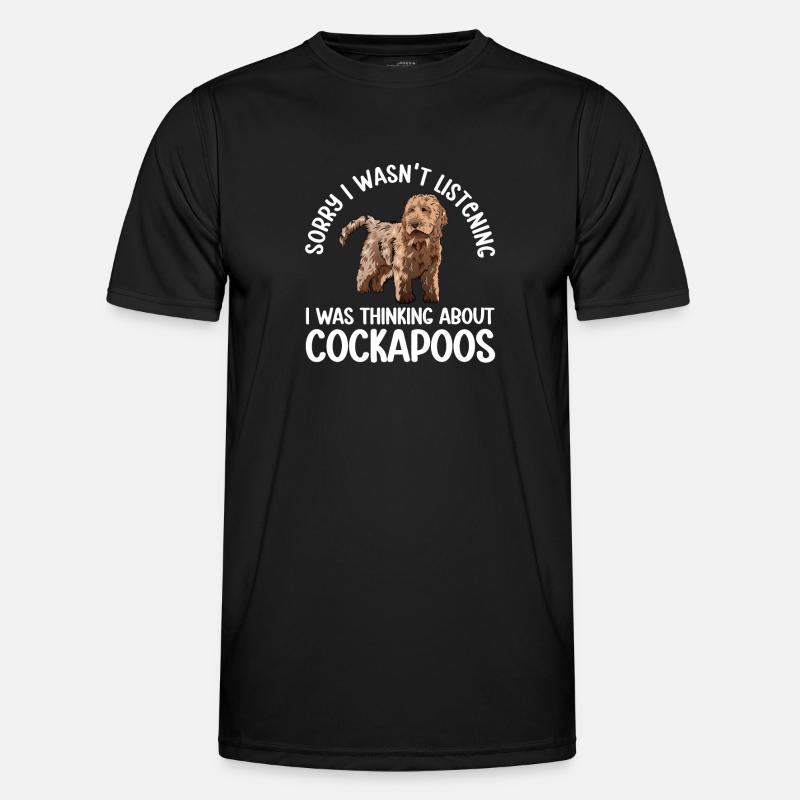 Cockapoo Hund - Männer Funktions-T-Shirt - Schwarz
