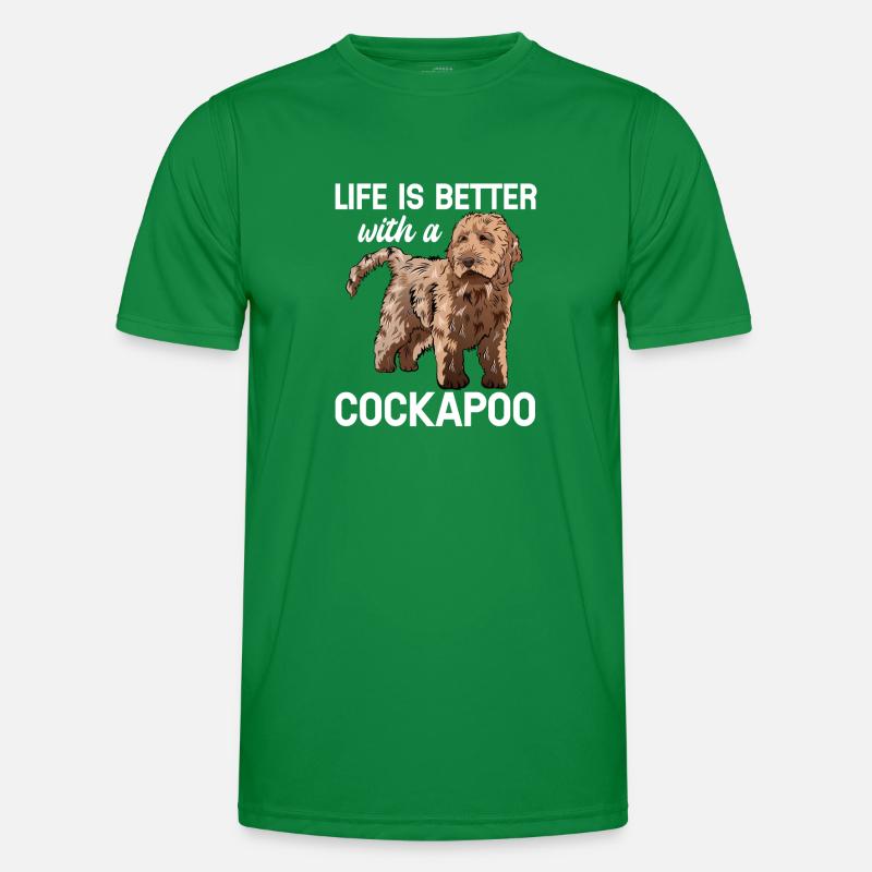 Cockapoo Hund Männer Funktions-T-Shirt