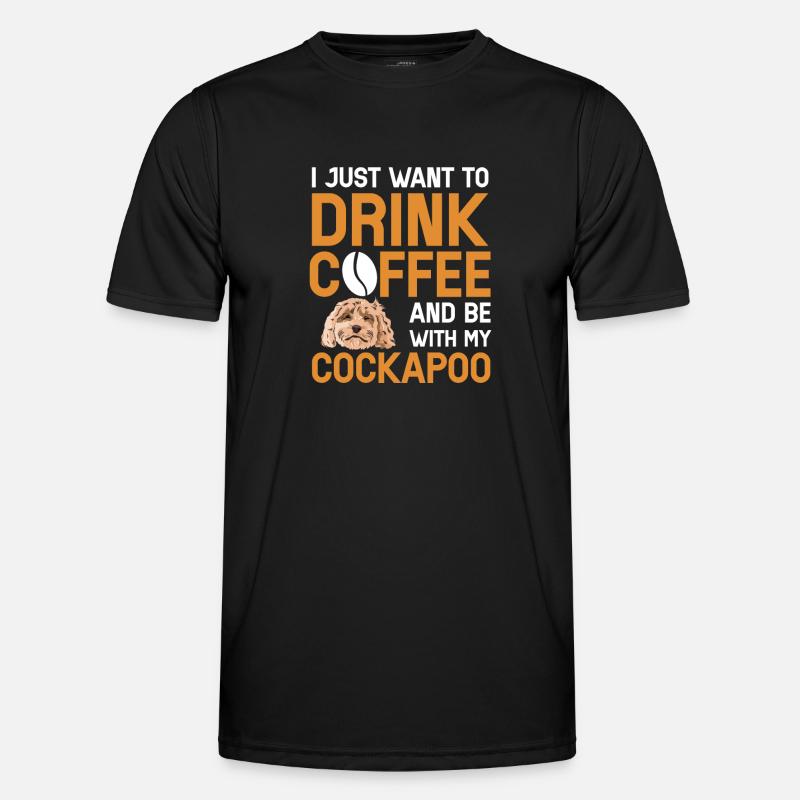 Cockapoo Dog - Men's Functional T-Shirt - black