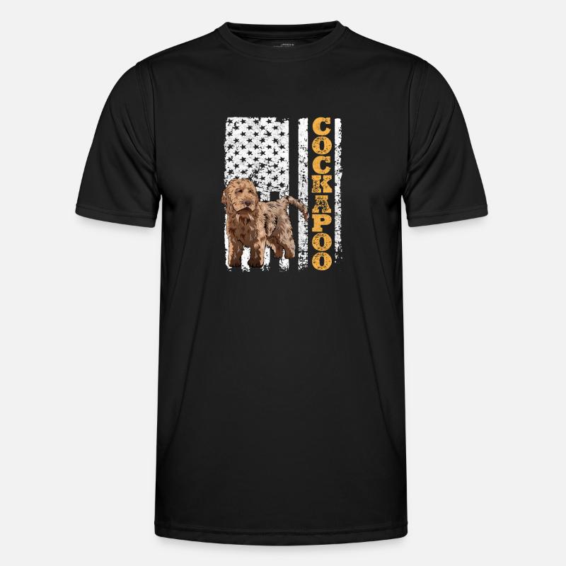 Cockapoo Hund - Männer Funktions-T-Shirt - Schwarz