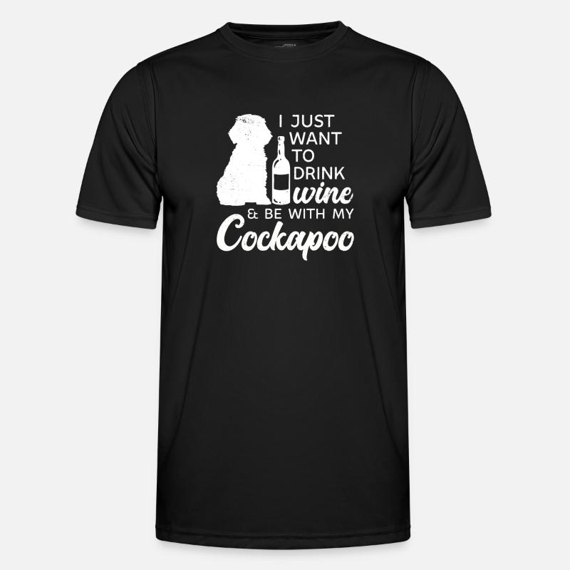 Cockapoo Dog - Men's Functional T-Shirt - black