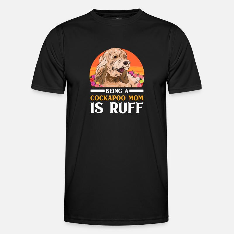 Cockapoo Dog - Men's Functional T-Shirt - black