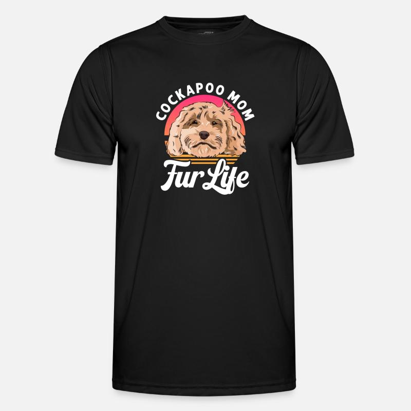 Cockapoo Hund - Männer Funktions-T-Shirt - Schwarz