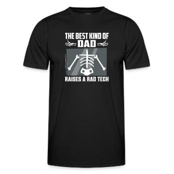 Le meilleur type de père élève un Rad Tech Rad Tech Ra - T-shirt sport Homme - noir - Devant - AI Model Male 178 dark (178cm)