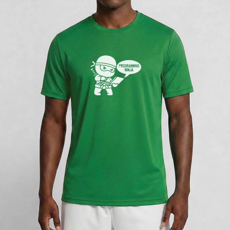 Entwickler Coder Programmierer Ninja Männer Funktions-T-Shirt