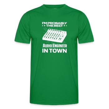 Sound Engineer Mixer - Men's Functional T-Shirt - kelly green - Front - AI Model Male 178 dark (178cm)