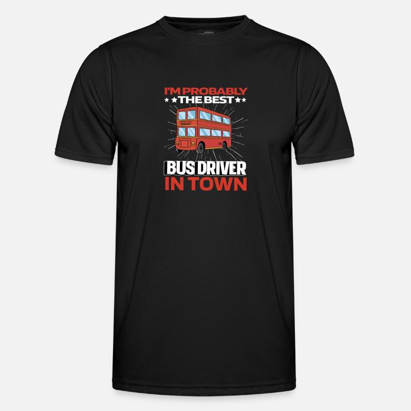Bus Bus Driver Men's Functional T-Shirt