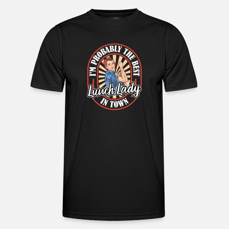 Cafeteria Kitchen help Canteen Funny - Men's Functional T-Shirt - black