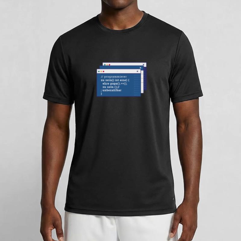 Entwickler Coder Programmierer Vater Männer Funktions-T-Shirt