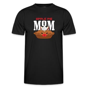 Apple pie - Men's Functional T-Shirt - black - Front - AI Model Male 178 dark (178cm)