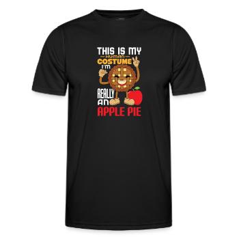 Apple pie - Men's Functional T-Shirt - black - Front - AI Model Male 178 dark (178cm)