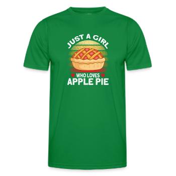 Tarte aux pommes - T-shirt sport Homme - vert - Devant - AI Model Male 178 dark (178cm)