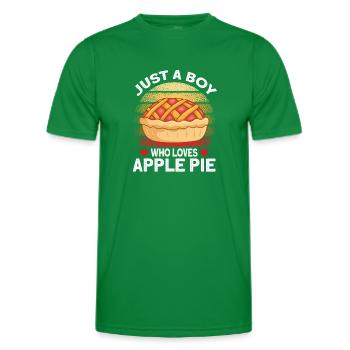 Tarte aux pommes - T-shirt sport Homme - vert - Devant - AI Model Male 178 dark (178cm)