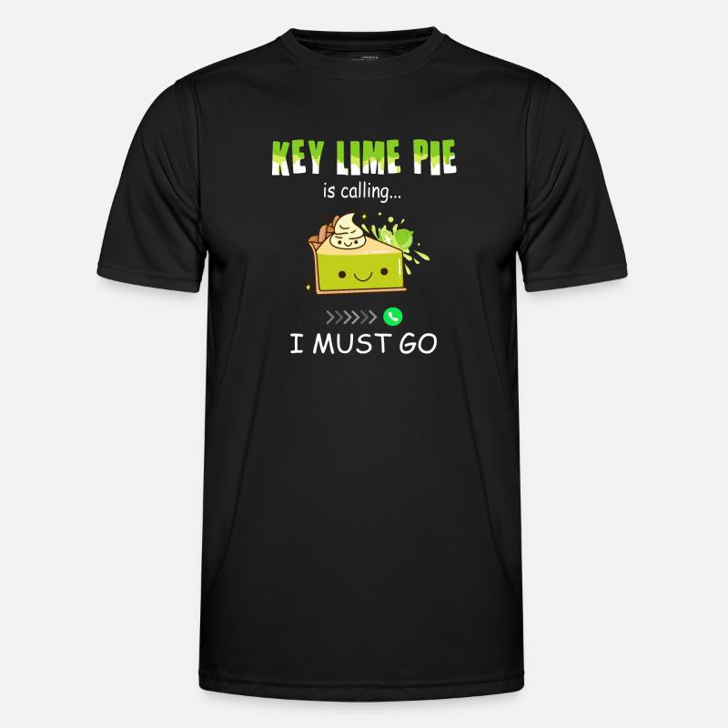 Funny Lemon Cake Design - Men's Functional T-Shirt - black