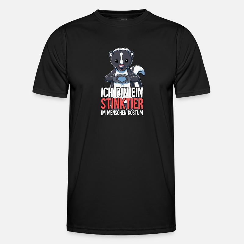 Ich Bin Ein Stinktier - Männer Funktions-T-Shirt - Schwarz