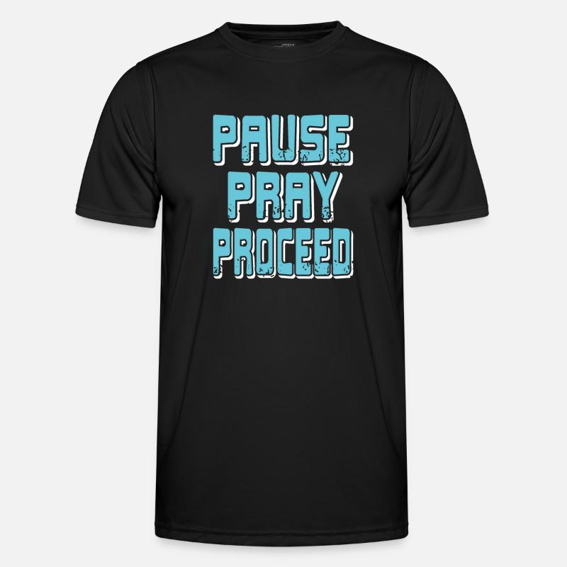 Pause Priez Procéder Conceptions sobres rétro T-shirt sport Homme