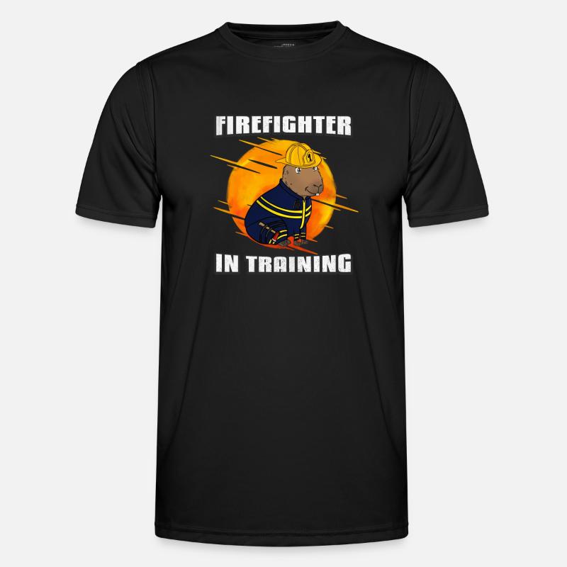 Firefighter in training - Men's Functional T-Shirt - black
