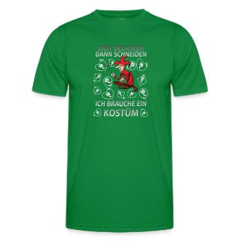 Karneval / Fasching Kostüm - Männer Funktions-T-Shirt - Kelly Green - Vorne - AI Model Male 178 dark (178cm)
