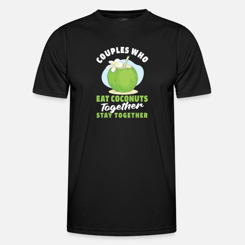 Coconut Coconut Pair - Men's Functional T-Shirt - black