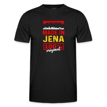 Jena - Männer Funktions-T-Shirt - Schwarz - Vorne - AI Model Male 178 dark (178cm)