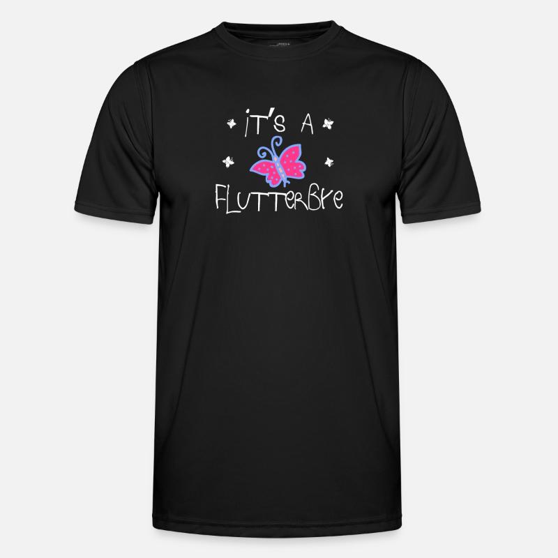 it's a flutterbye| Butterfly - Men's Functional T-Shirt - black