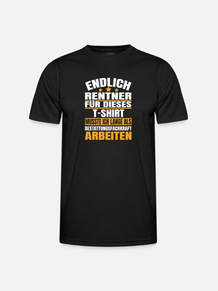 Endlich Rente 2023 Ruhestand Beruf - Männer Funktions-T-Shirt - Schwarz