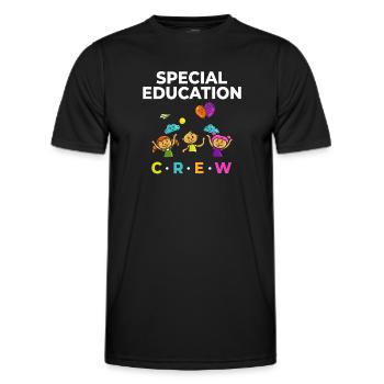 Special education Special education Promoting special needs - Men's Functional T-Shirt - black - Front - AI Model Male 178 dark (178cm)