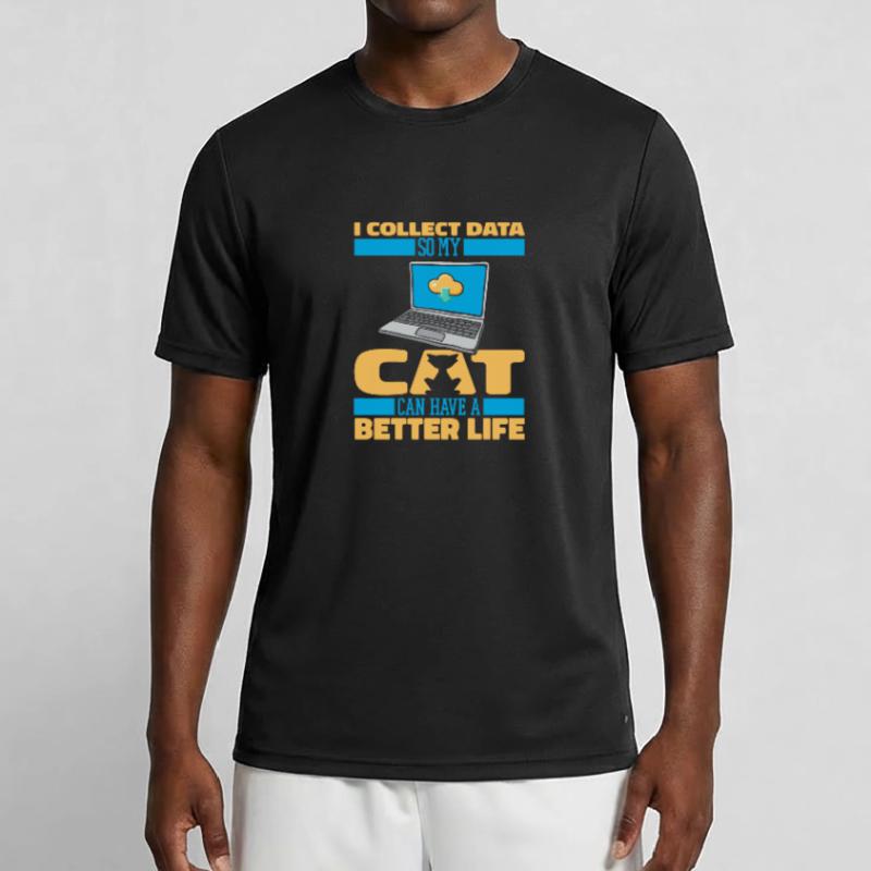 Data Science Data Analyst Cat T-shirt sport Homme